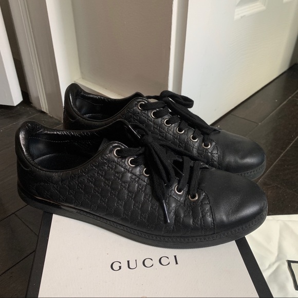gucci leather sneakers